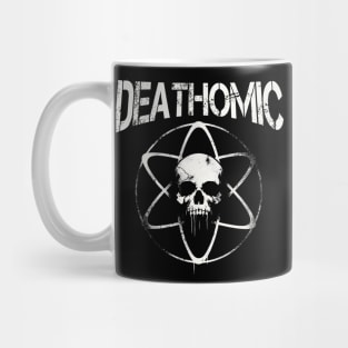 Grunge and Creepy Atomic Skull Symbol Mug